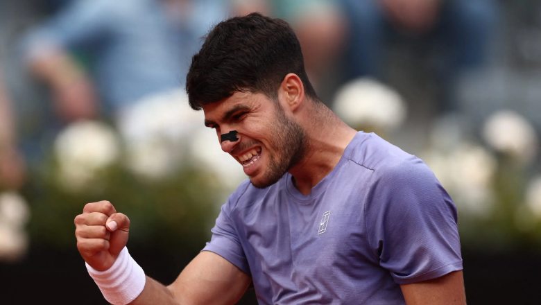 Alcaraz in the quarterfinals of Rome Masters despite losing the first set before Khachanov - Photo 2