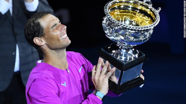 The moment Rafael Nadal celebrates the expanded Australian championship - Photo 8