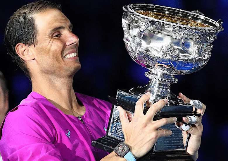 Pictures: Rafael Nadal celebrates the Australian championship expansion 2022 - Photo 9