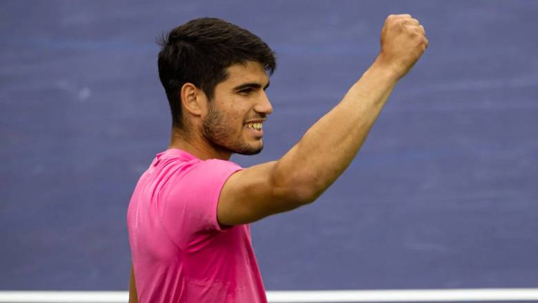 The quarterfinals of Miami Open between Alcaraz and Fritz were scheduled for heavy rain - Photo 2