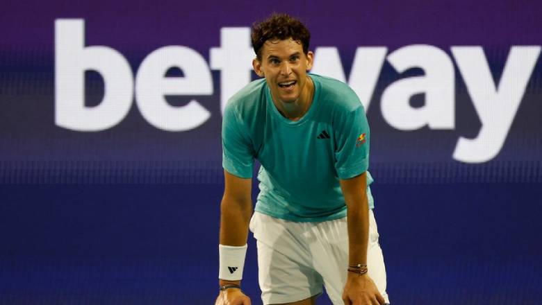 Dominic Thiem almost burst into tears when eliminated in the first round of Miami Open - Photo 2