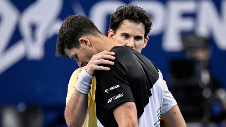 Dominic thiem saved 3 match point, successfully collected Hurkacz debt in European Open - Photo 2