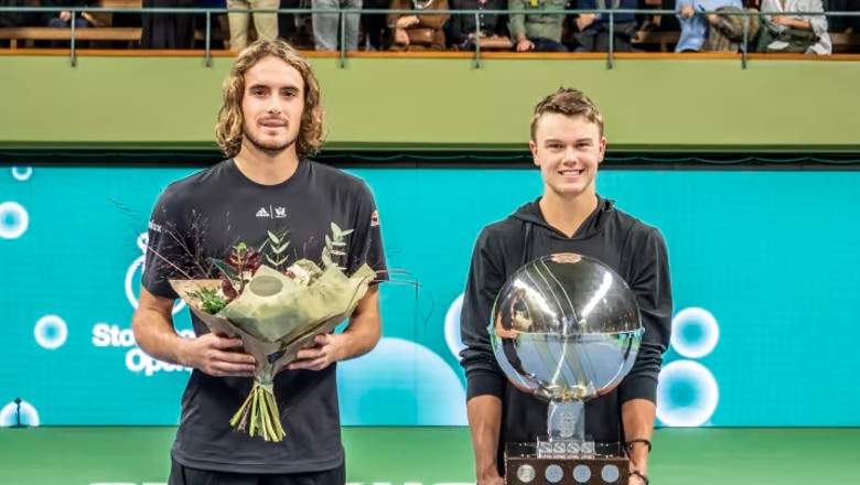 The 19 -year -old Holger Rune is shocked by Tsitsipas in the Final Stockholm Open - Photo 1