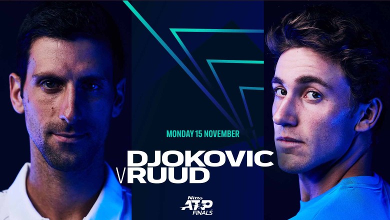ATP Finals Tennis 2021 - Djokovic vs Ruud, 20:00 on November 15 - Photo 1