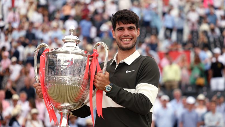 Alcaraz won 3 consecutive tournaments, running perfect for Wimbledon 2025 - Photo 1