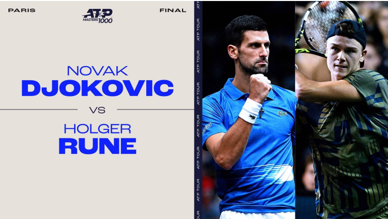 Djokovic vs Rune tennis judgment, Paris Masters final - 21:00 on November 6 - Photo 1