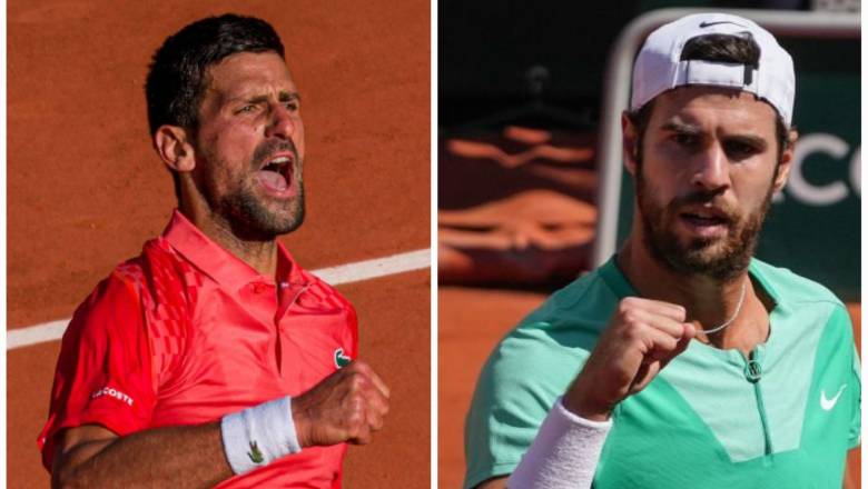 Djokovic vs tennis vs khachanov, quarterfinals Roland Garros - 19:00 on 6/6 - Photo 1
