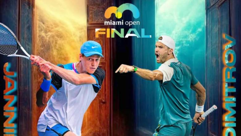 Sinner vs Dimitrov tennis, final Miami Open - 02:00 on 1/4 - Photo 1