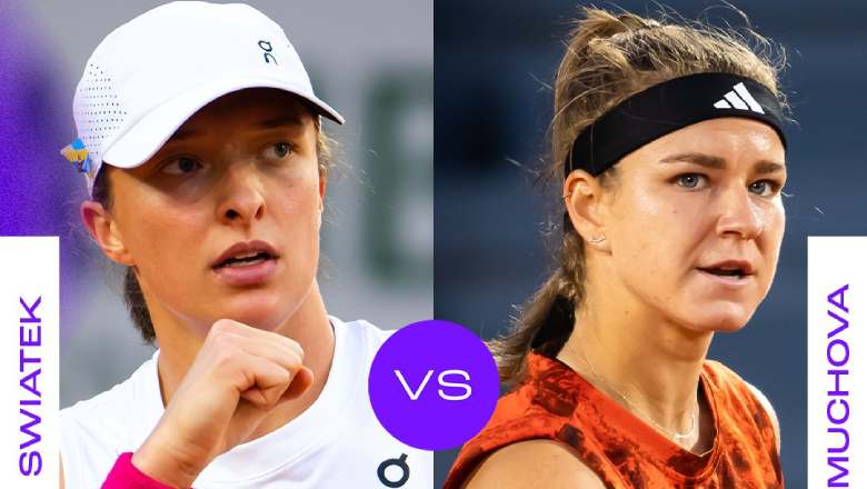 Swiatek vs Muchova tennis, the final Roland Garros - 20:00 on June 10 - Photo 1