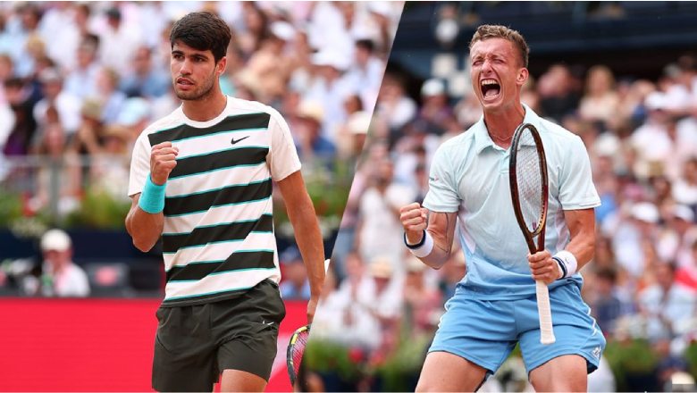 Tennis schedule on June 22: Final Queen's Club - Alcaraz fight Lehecka - Photo 1
