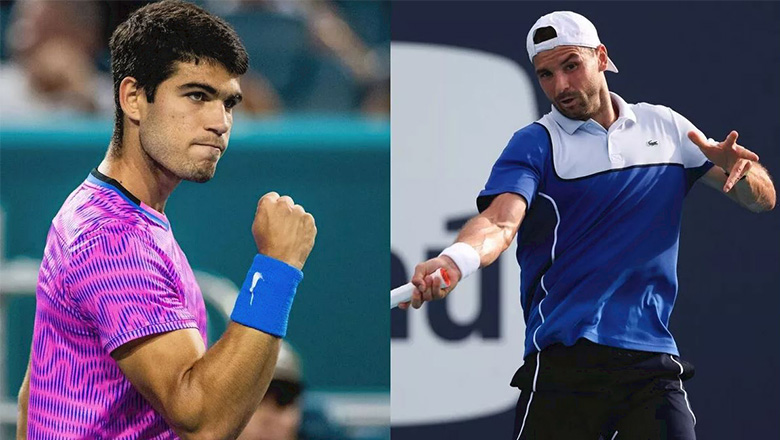 Tennis schedule on the morning of March 29: Miami Open quarterfinals - Focus Alcaraz vs Dimitrov - Photo 1