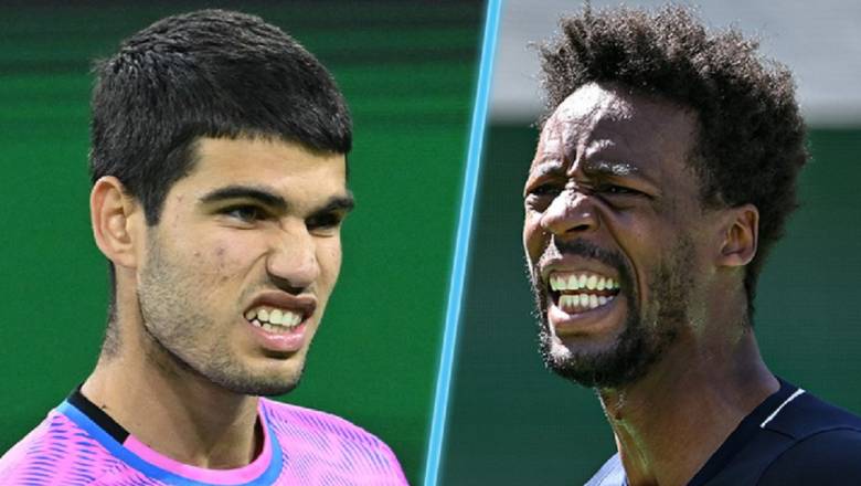 Tennis schedule today 25/3: Alcaraz fight Monfils in the third round of Miami Open - Photo 1
