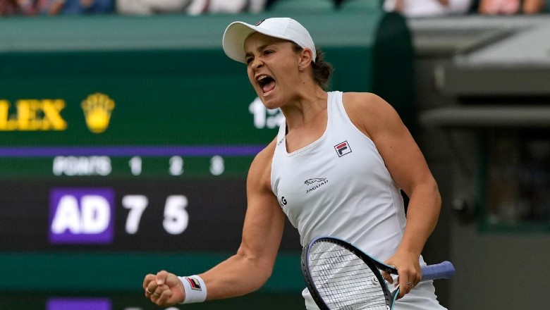Tennis schedule today 8/7: Wimbledon Semifinals - Barty Meet Kerber, Sabalenka Play Pleaskova - Photo 1