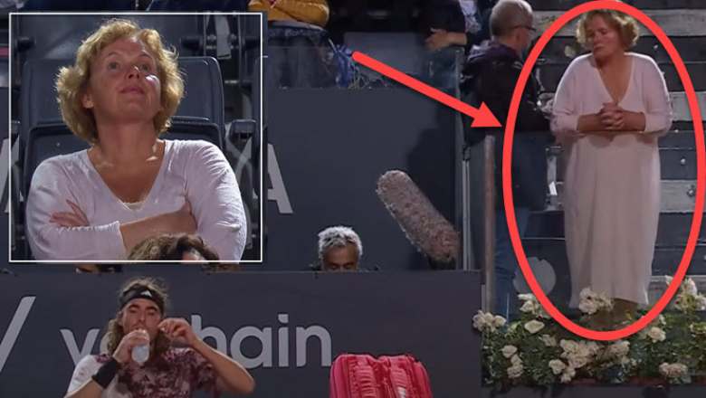 Tsitsipas chased her mother out of the field in the middle of the match against Medvedev - Photo 1