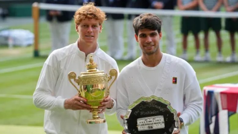 Sinner upstream Lower Alcaraz, first Wimbledon champion - Photo 2
