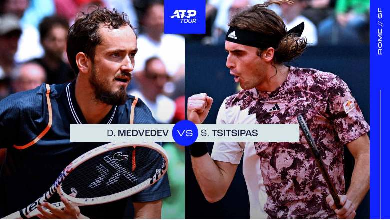 Tennis schedule today 20/5: Semi -final Rome Masters - Medvedev vs Tsitsipas - Photo 1