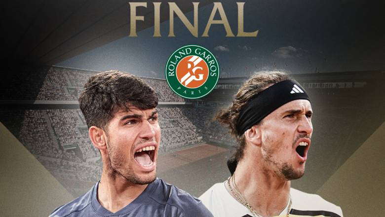 Tennis schedule today 9/6: The men's menu finals Roland Garros - Alcaraz vs Zverev - Photo 1
