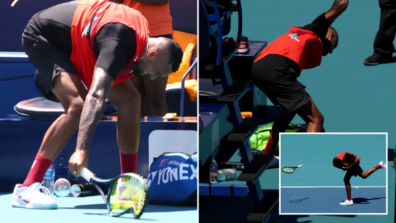 Nick Kyrgios pays a fine of more than 1 billion for 1 week for beating the racket - Photo 3