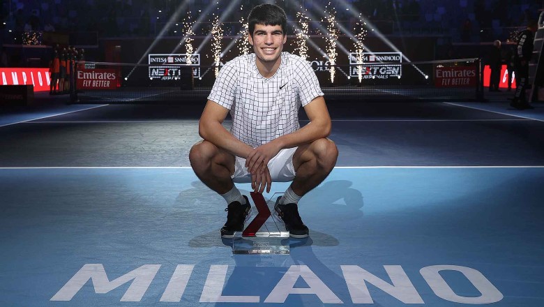 'Little Nadal' Carlos Alcaraz champion Next Gen ATP Finals 2021 - Photo 3