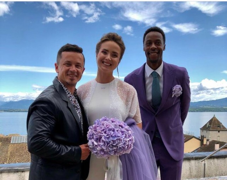 'Clown' Monfils picked up the beautiful woman Svitolina to the palace, showing off her beautiful wedding photos - Photo 5