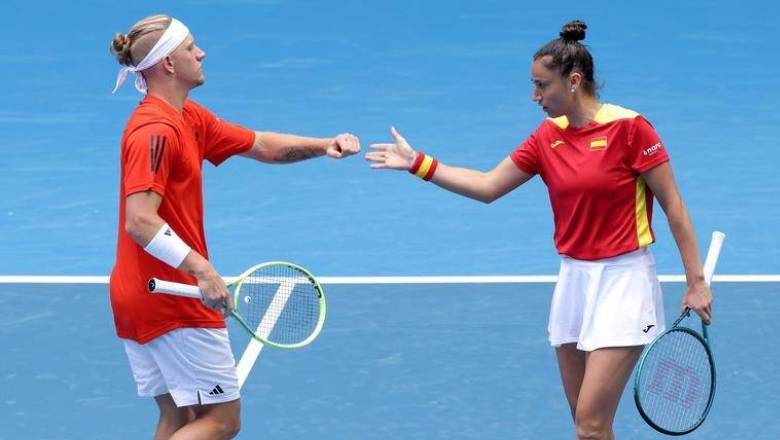 Spain won Brazil in the opening match of United Cup 2024 - Photo 2