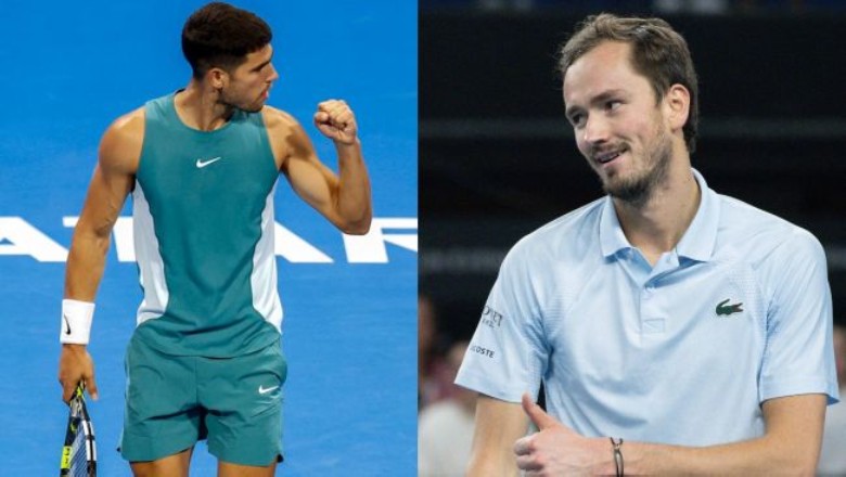 Alcaraz and Medvedev also won tickets to the quarterfinals of Doha Open 2025 - Photo 1