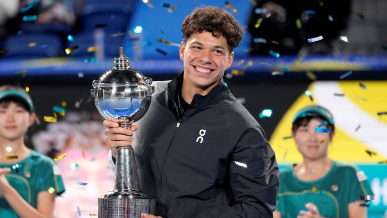 American prodigy Ben Shelton won the JAPAN Open 2023, rising to 15 ATP - Photo 1