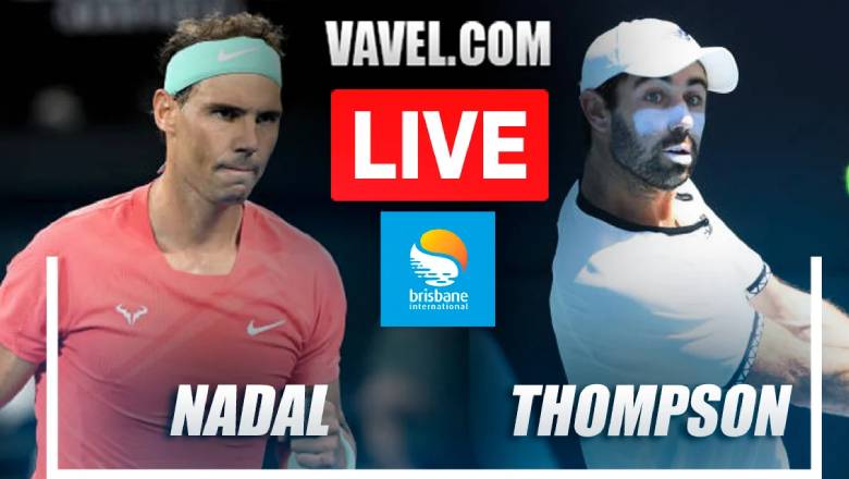 Live Tennis Nadal vs Thompson, Quarterfinals Brisbane International - 17:00 on January 5 - Photo 1