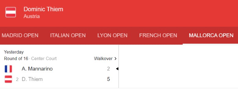 Direct Mallorca Open 2021 - Thiem vs mannarino, 23:00 today 22/6 - Photo 2