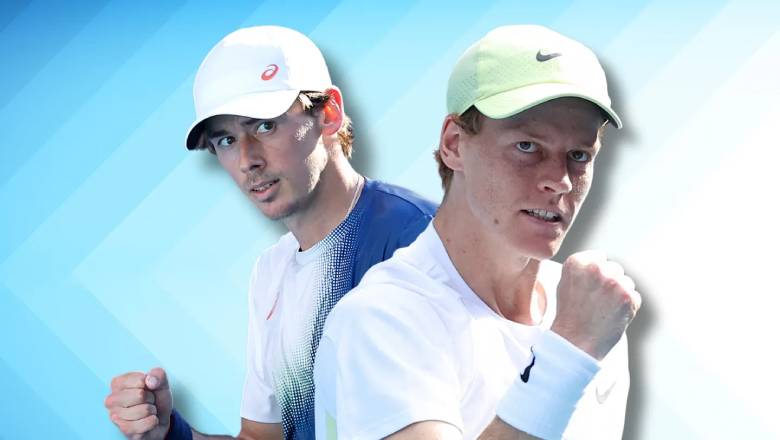 Tennis schedule on January 22: Extensive Australian quarterfinals - Sinner De Minaur - Photo 1