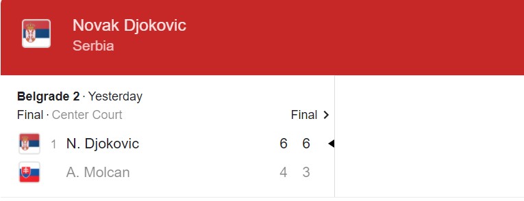 Directly tennis Novak Djokovic vs Alex Molcan, 19h00 Today 29/5 - Photo 2